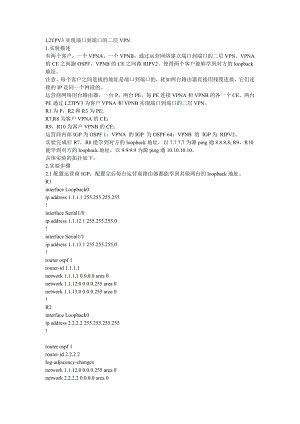 L2TPV3实现端口到端口的二层VPN.doc