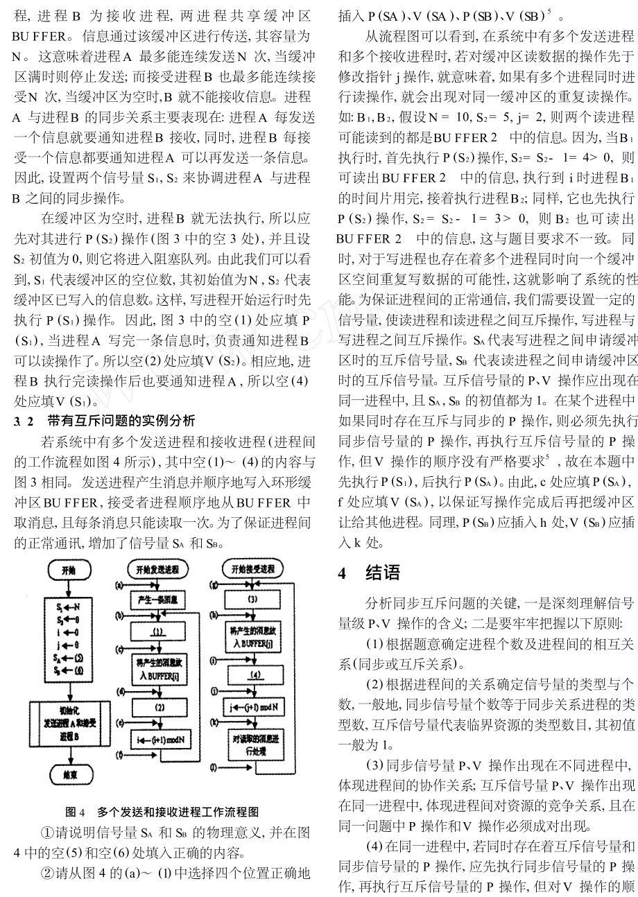 用信号量机制与PV操作解决进程同步互斥问题的方法.doc_第3页