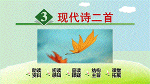 部编版四年级上册语文3课现代诗二首《秋江的晚上》《花牛歌》--ppt课件.ppt