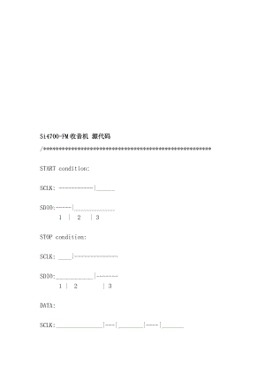 si4700fm收音机 源代码[整理版].doc