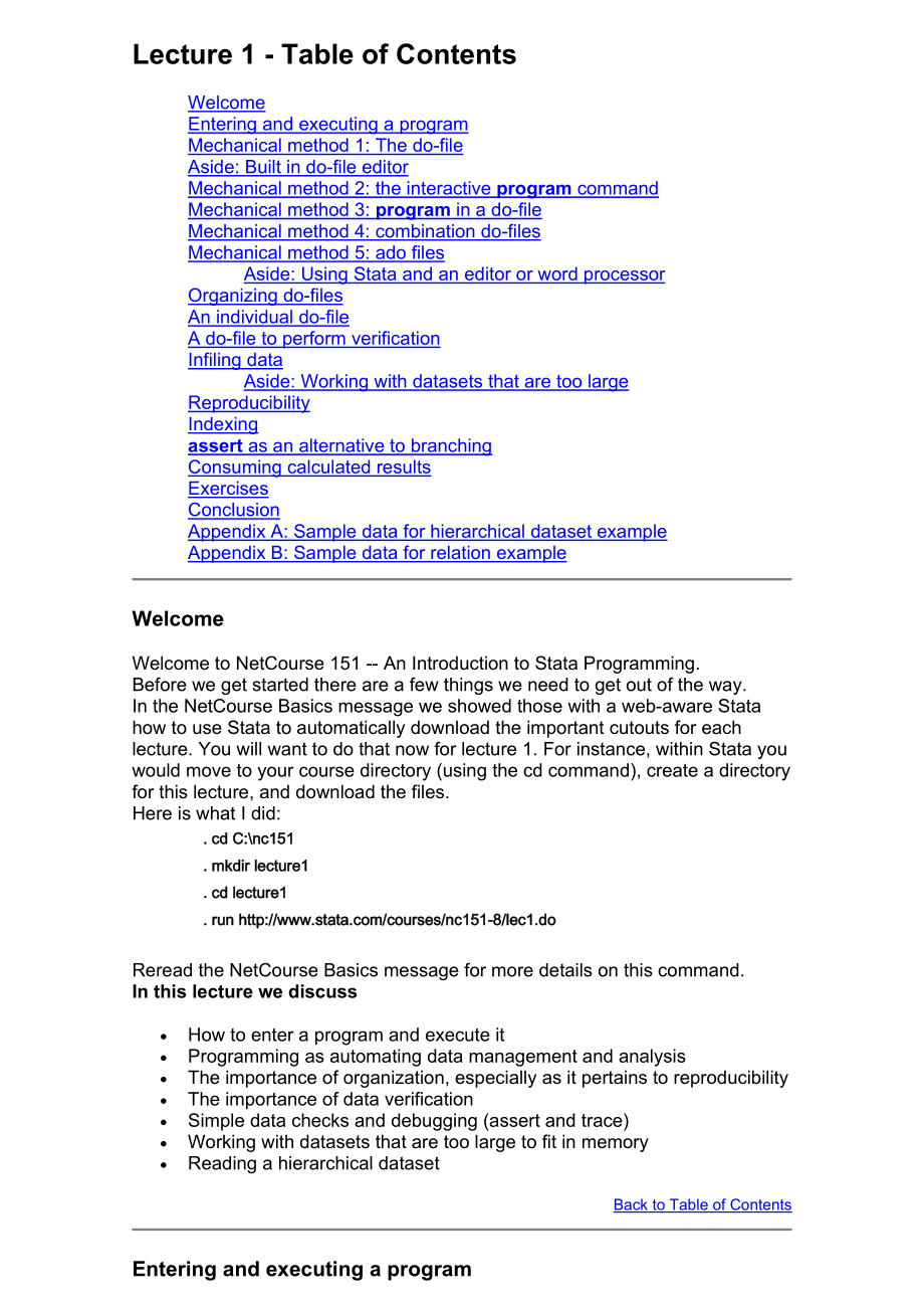 NetCourse 151 An Introduction to Stata Programming.doc_第1页