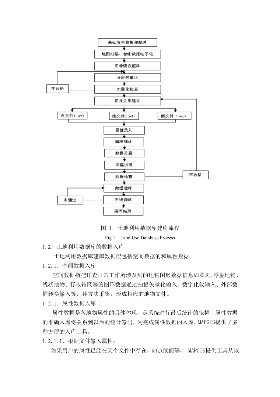 毕业设计（论文）基于MAPGIS平台下的土地利用数据库建库中属性数据录入方法的探讨.doc_第3页