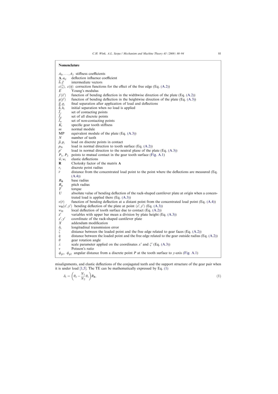 PerformanceassessmentofsolutionmethodsforloaddistributionproblemofgearteethMechanismandMachineTheory.doc_第2页