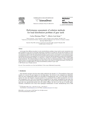 PerformanceassessmentofsolutionmethodsforloaddistributionproblemofgearteethMechanismandMachineTheory.doc