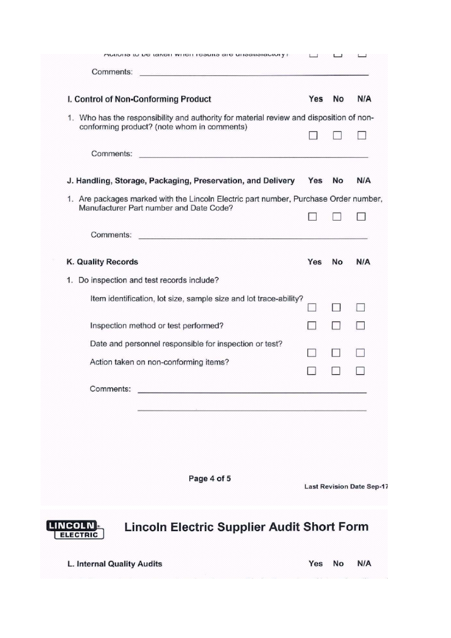 林肯電气稽核Checklist.xls_第3页