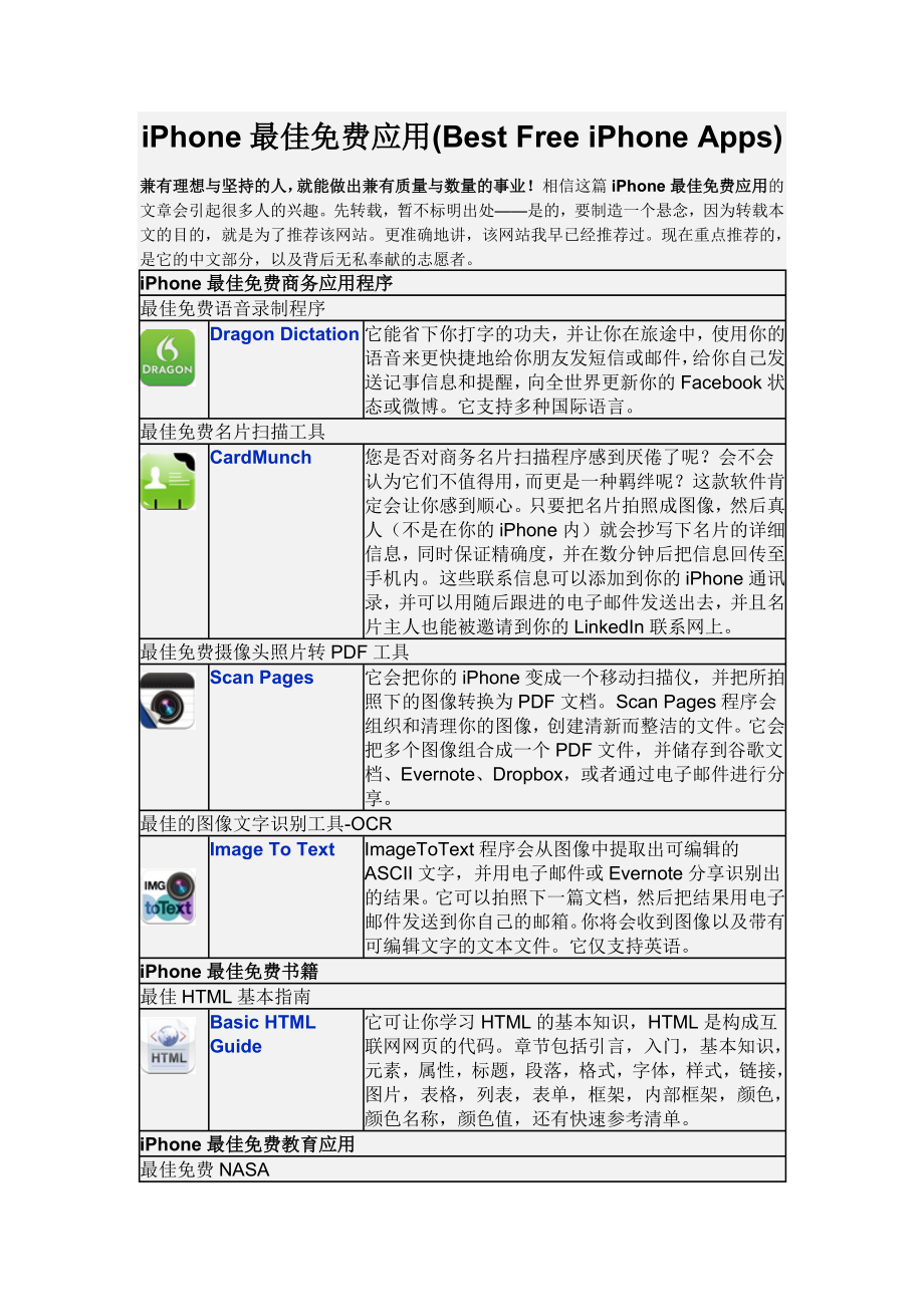 iPhone最佳免费应用.doc_第1页