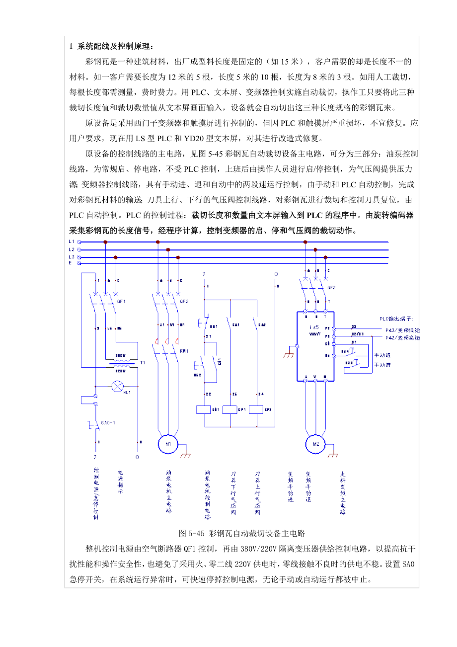 plc与文本屏、编码器、变频器程序实例彩钢瓦裁切控制.doc_第1页