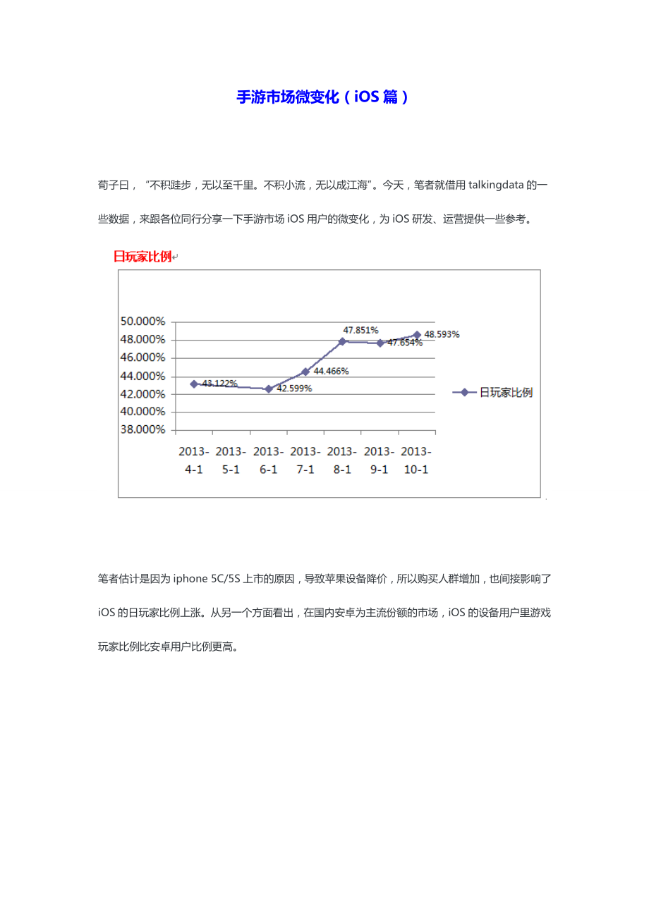 手游市场微变化（iOS篇）.doc_第1页