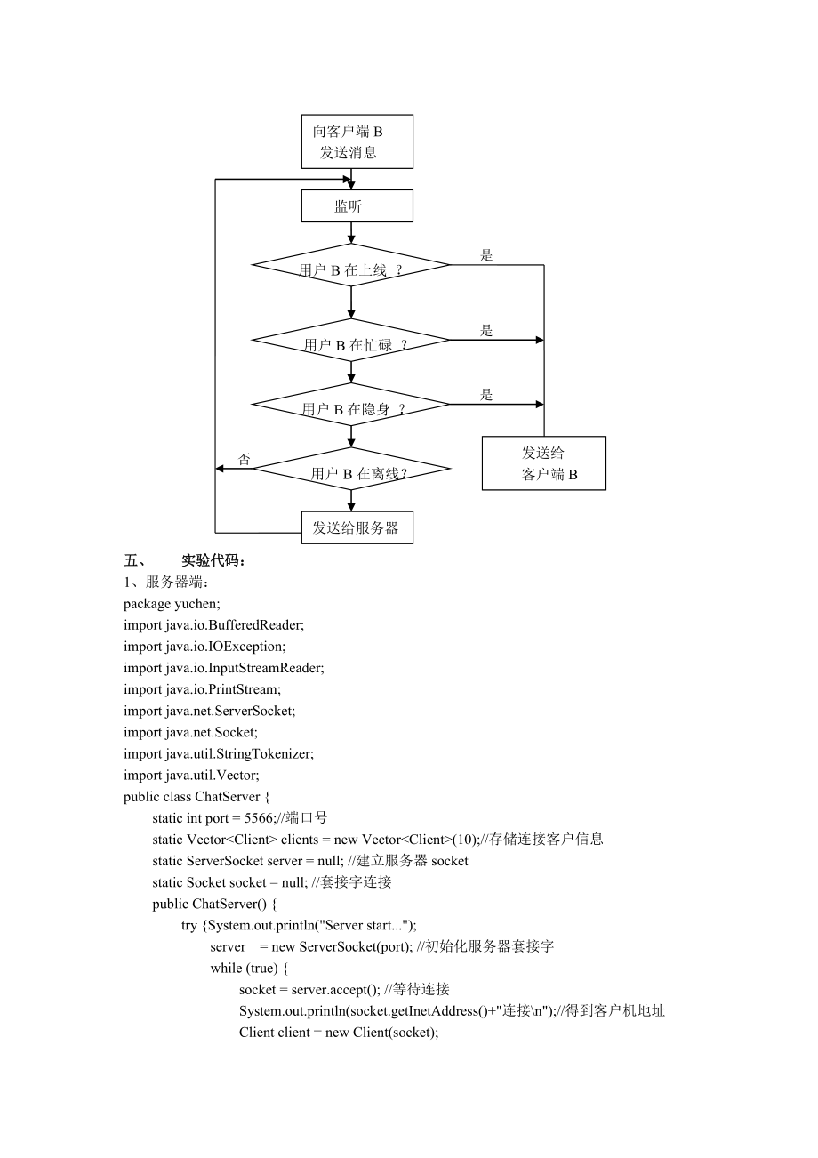 网络实验6Socket编程实现聊天程序.doc_第2页