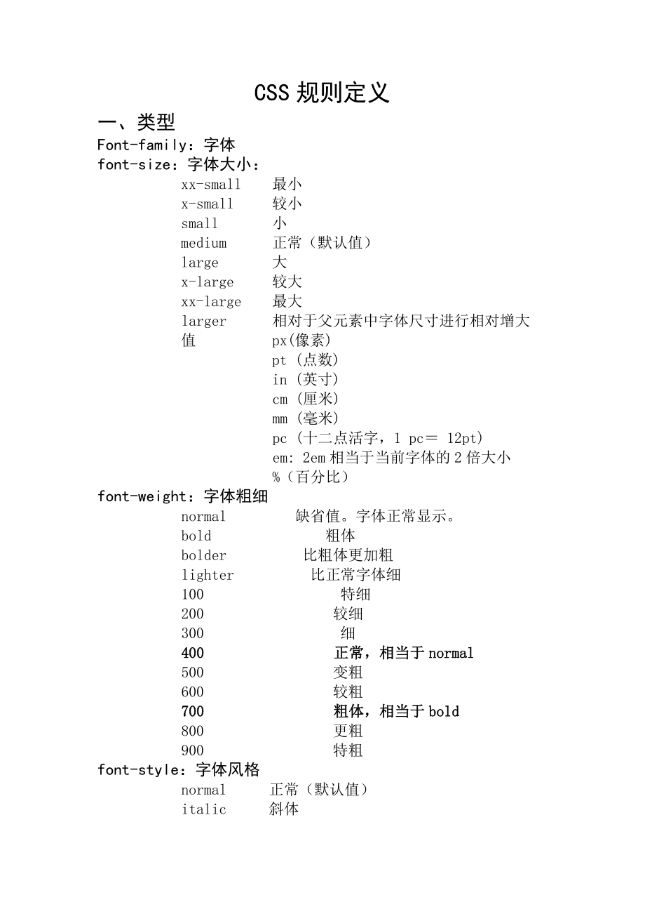 CSS规则定义.doc_第1页