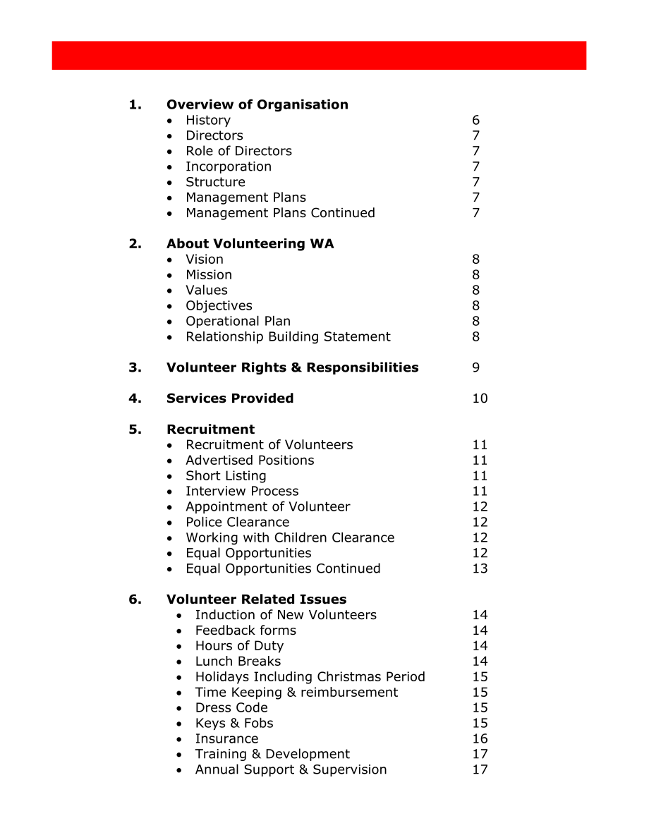 POLICY AND PROCEDURE MANUALVolunteering WA.doc_第2页