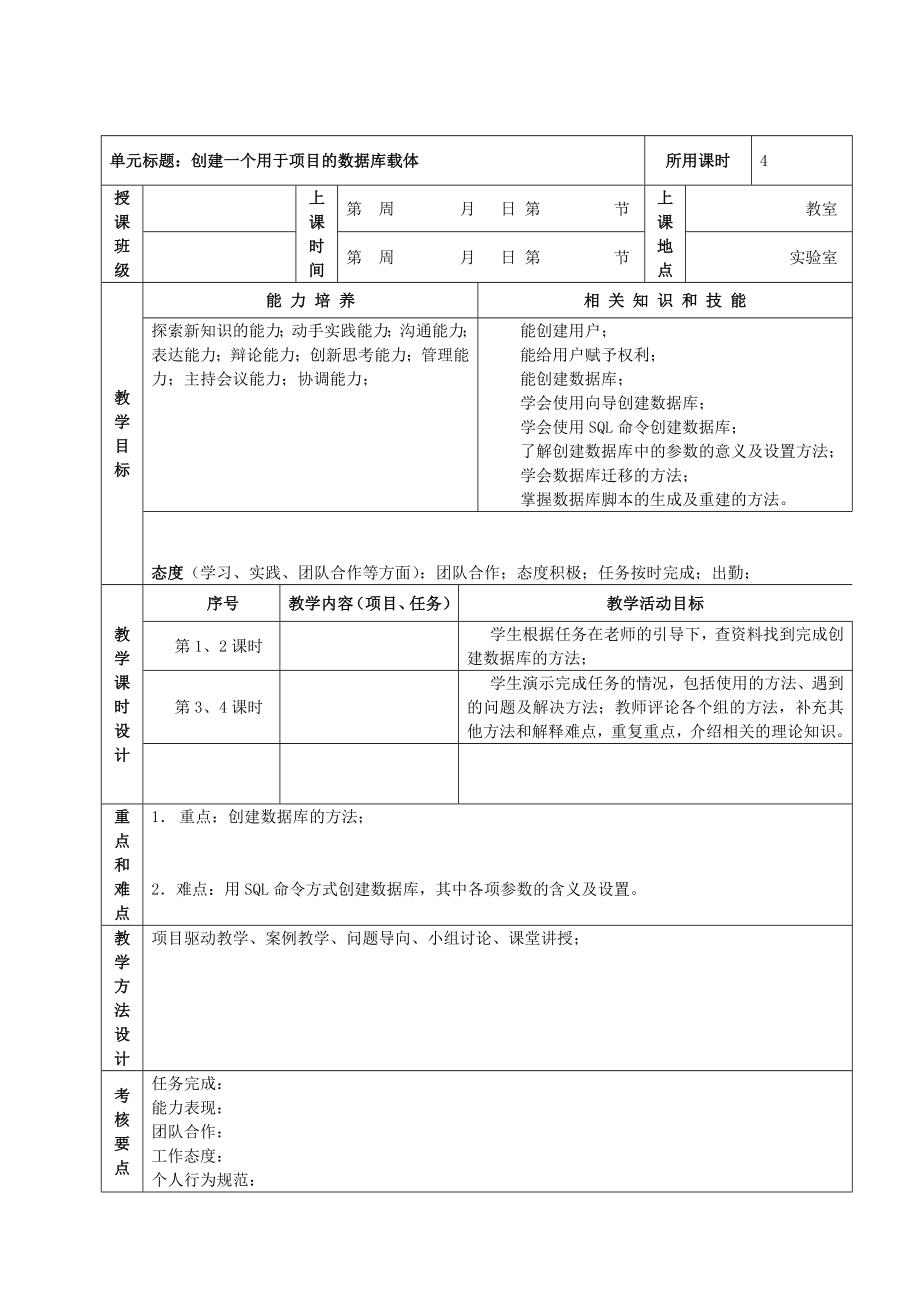 数据库原理及应用数据库创建(080125).doc_第1页