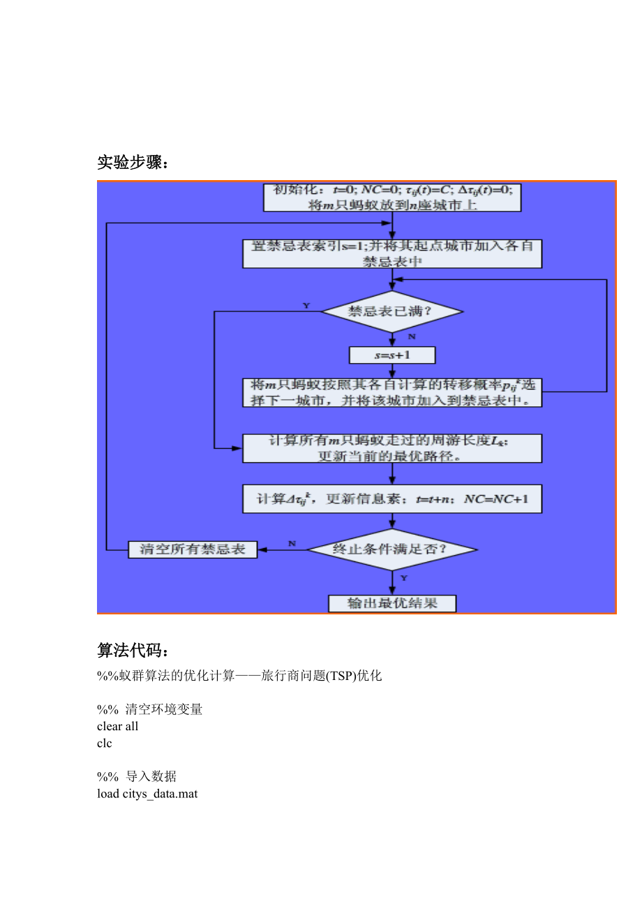 蚁群算法人工智能实验报告.doc_第3页