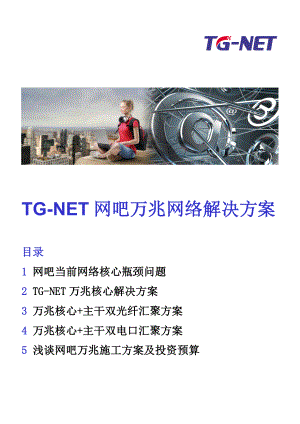 TGNET网吧万兆网络解决方案.doc