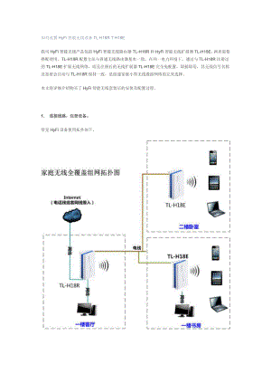 如何设置HyFi智能无线设备TLH18RTH18E.doc