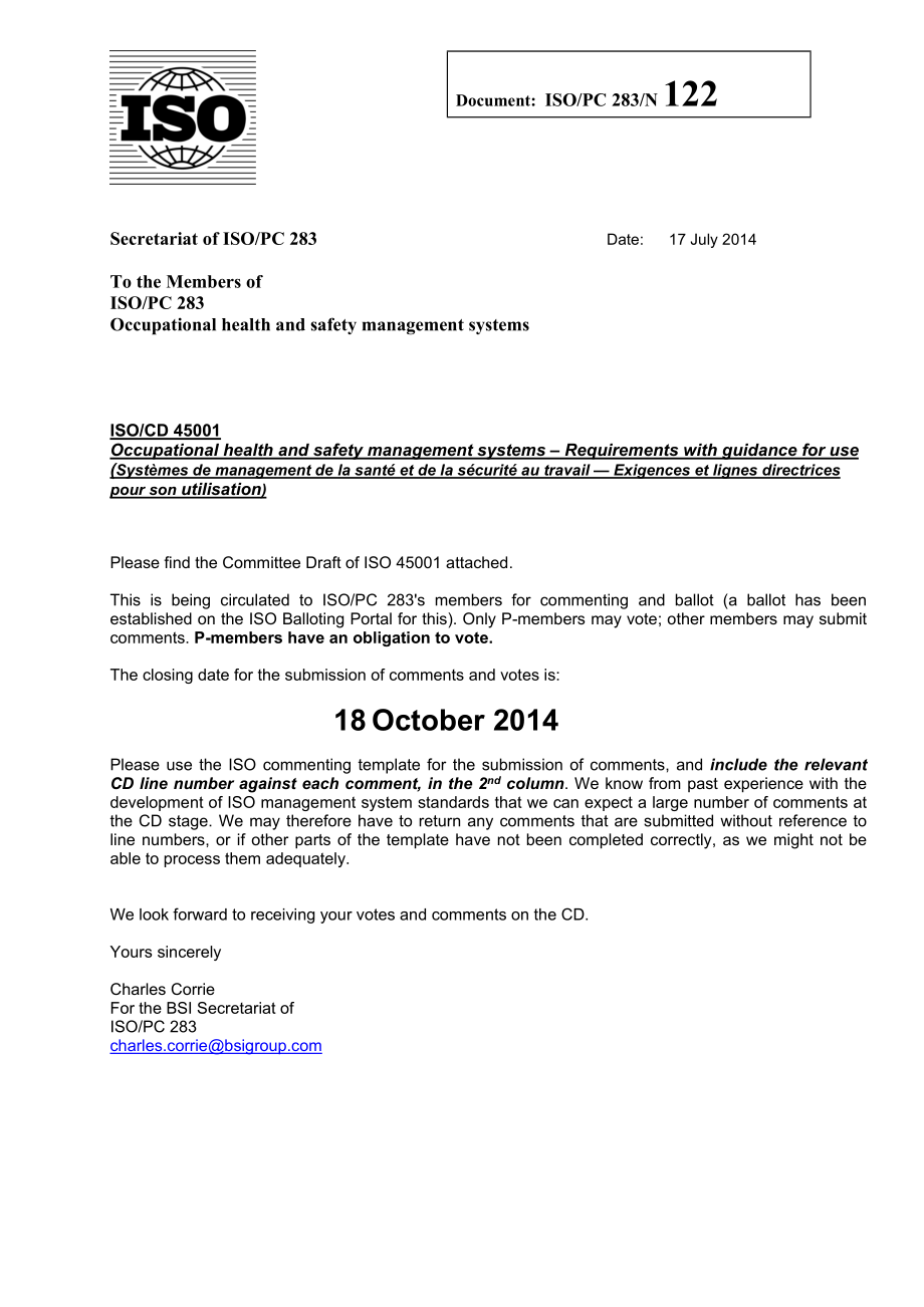 document isopc 283n 122systèmes de management de.doc_第1页