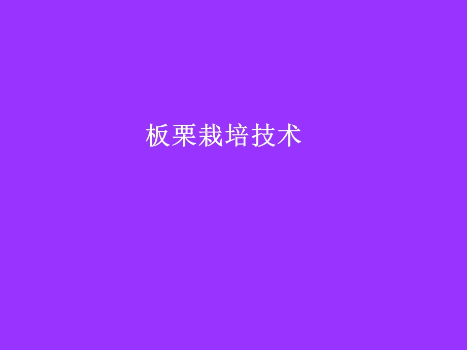 板栗栽培技术.ppt_第1页