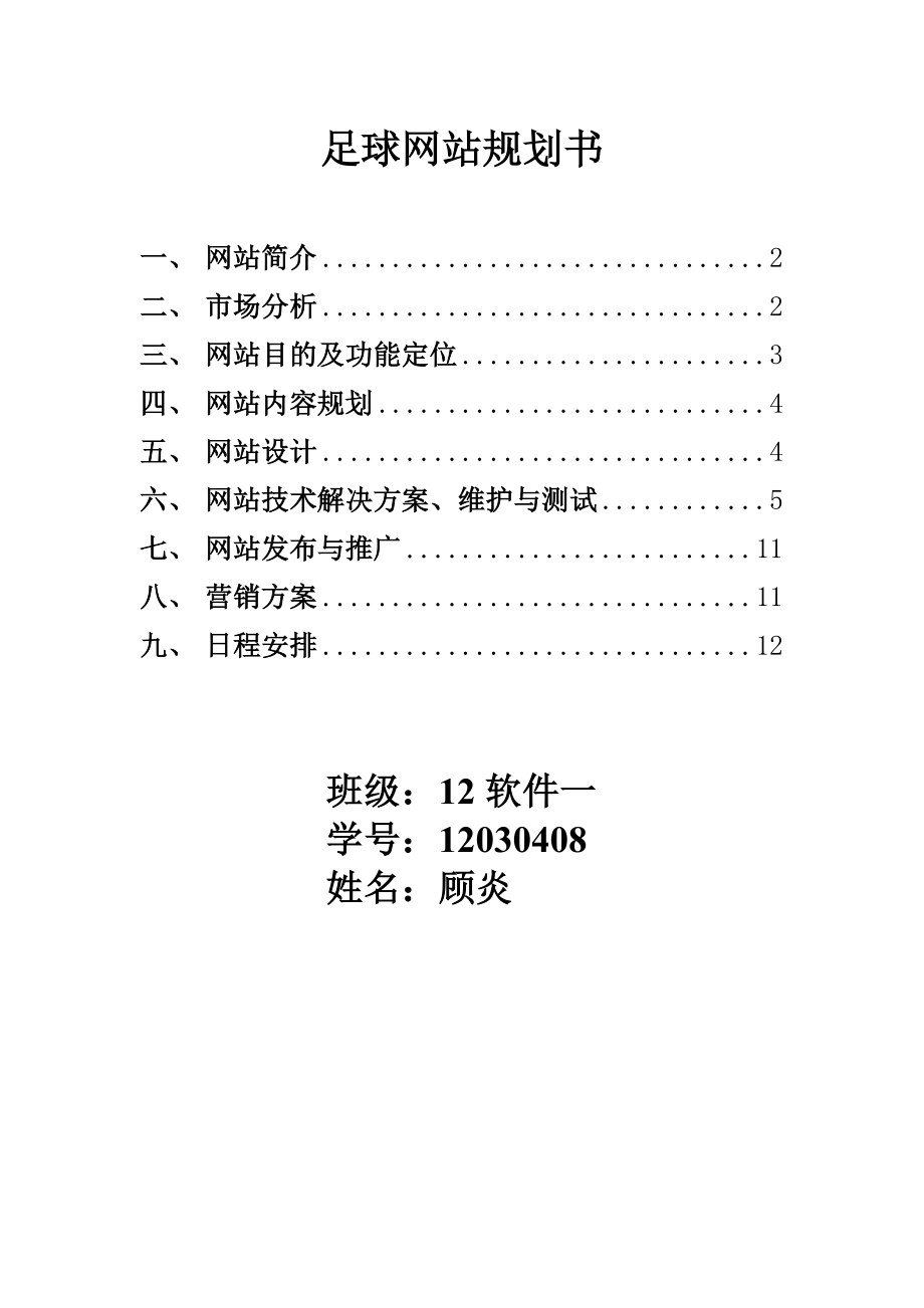 足球网站规划书.doc_第1页