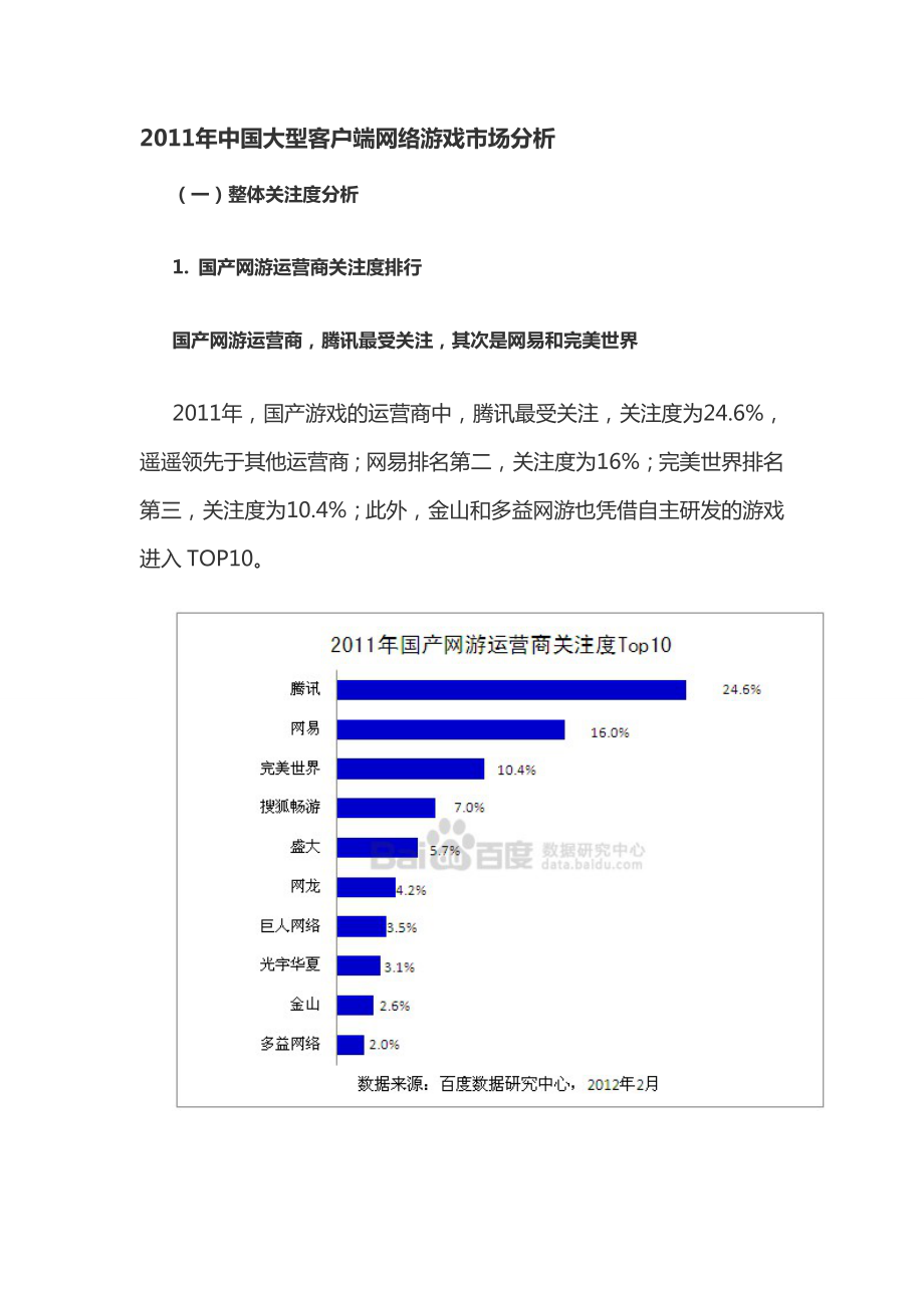中国大型客户端网络游戏市场分析.doc_第1页