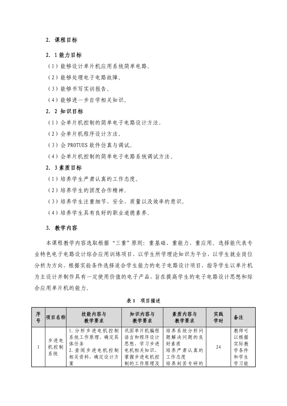 智能电子产品设计与制作课程标准.doc_第2页