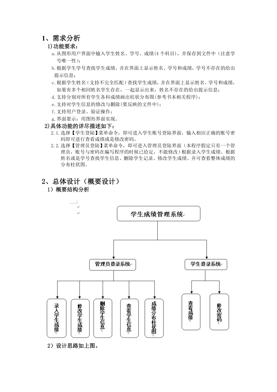 Java课程设计学生成绩管理系统.doc_第1页