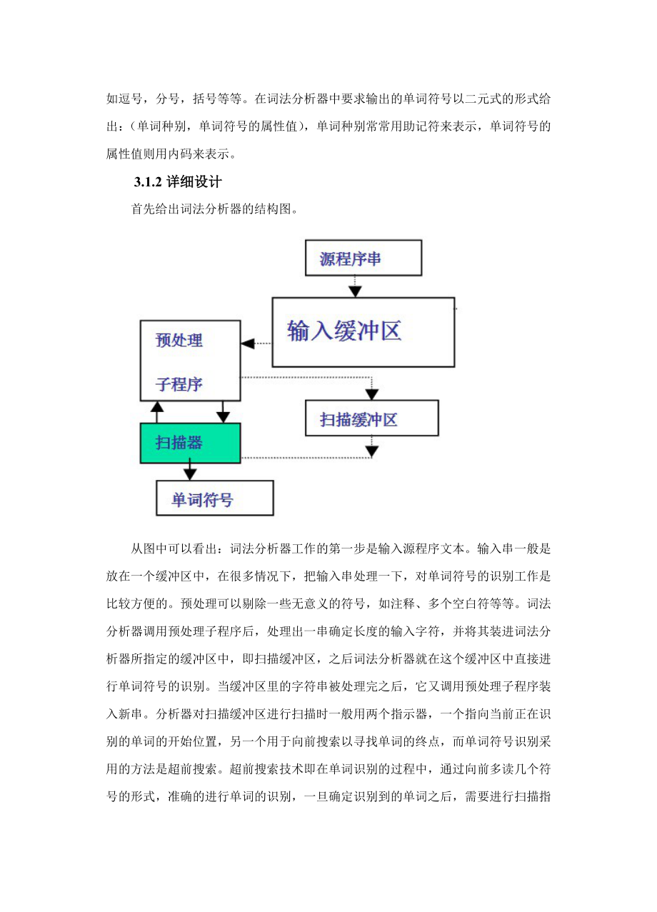 构造词法分析器实习报告.doc_第2页