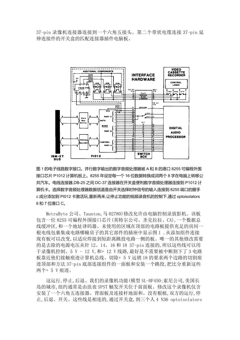 外文翻译微型计算机的数字音频接口PROCESSORBASED数据记录系统.doc_第2页