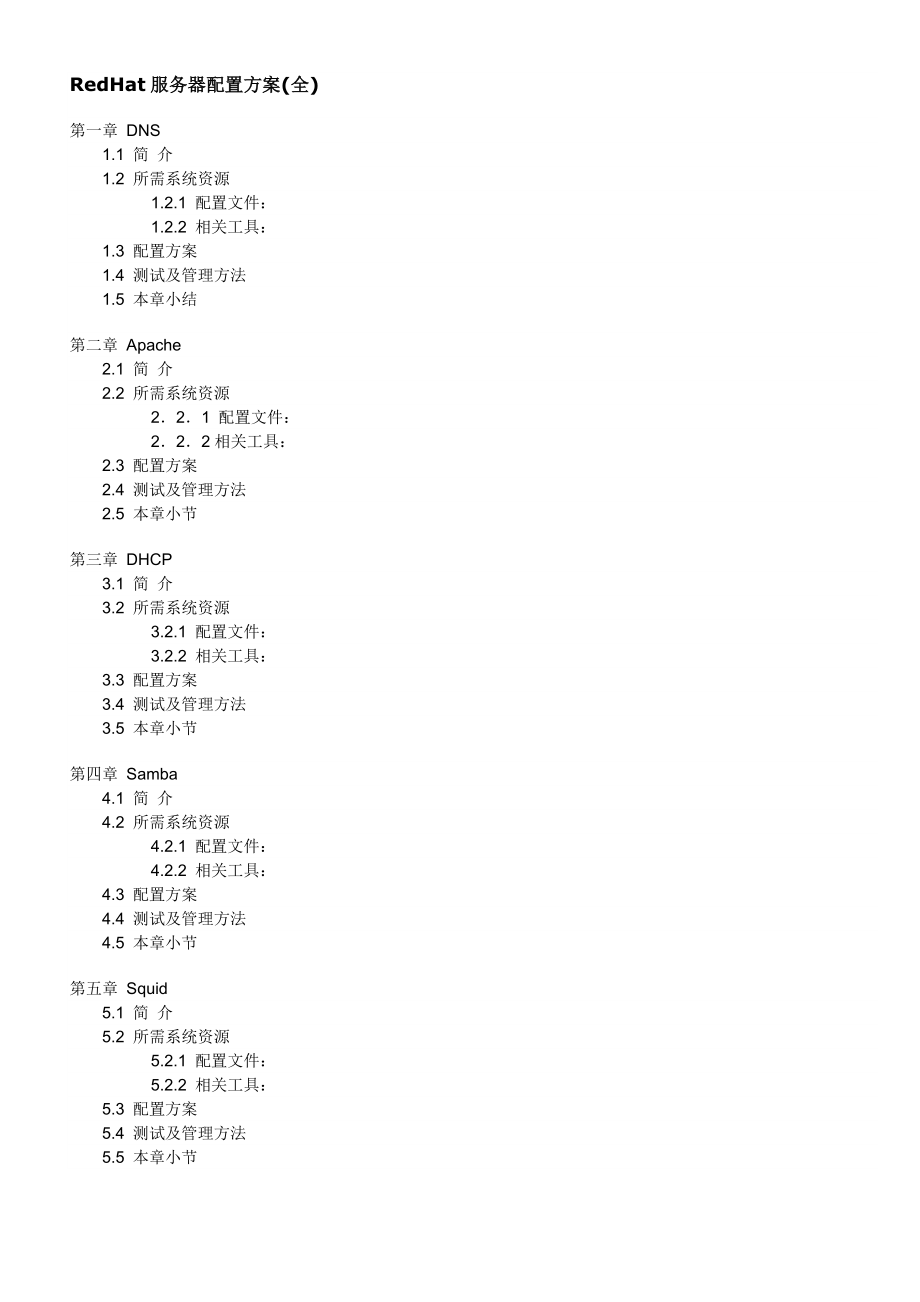 RedHat服务器配置方案.doc_第1页