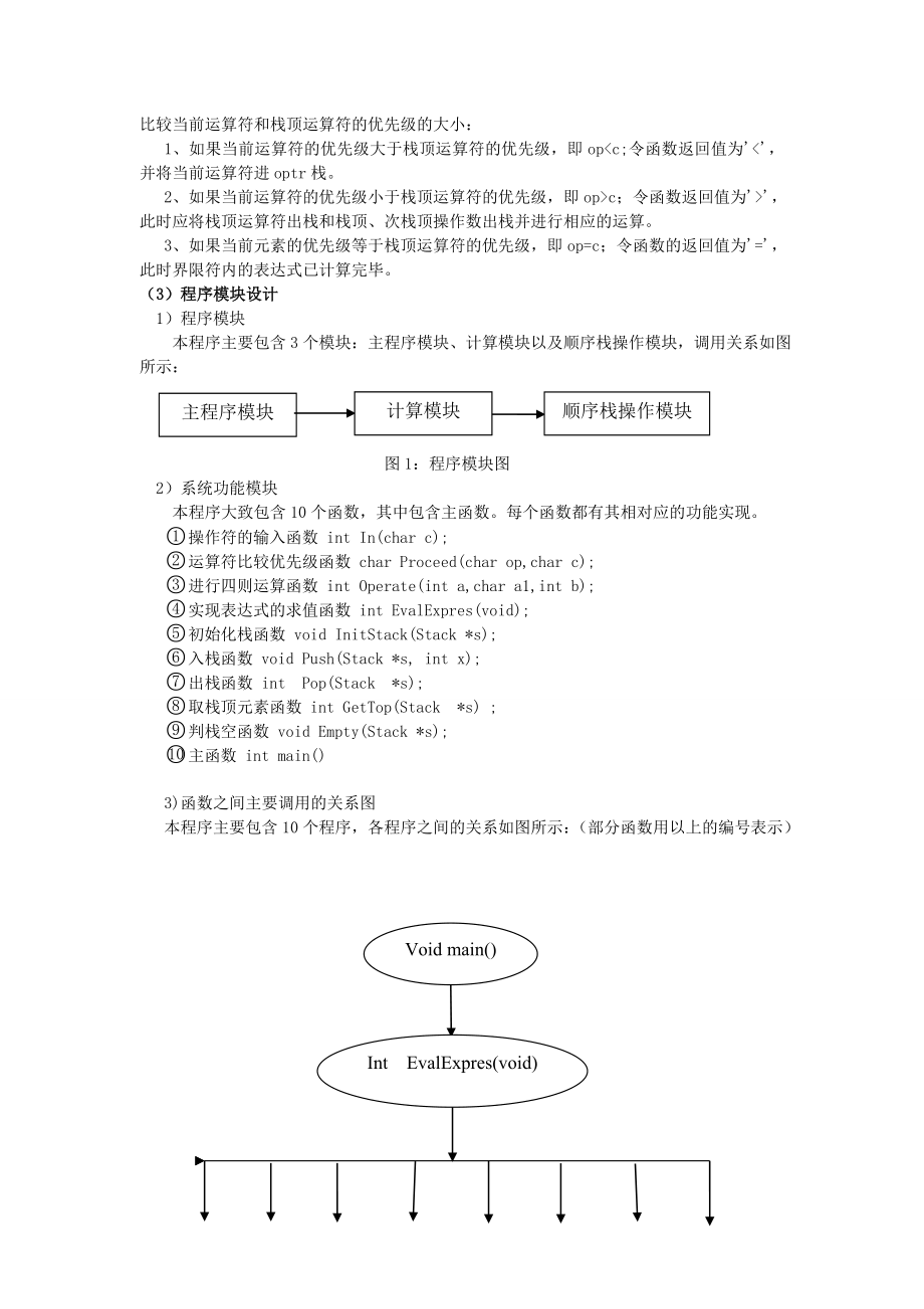 算数表达式的求解课程设计报告.doc_第3页