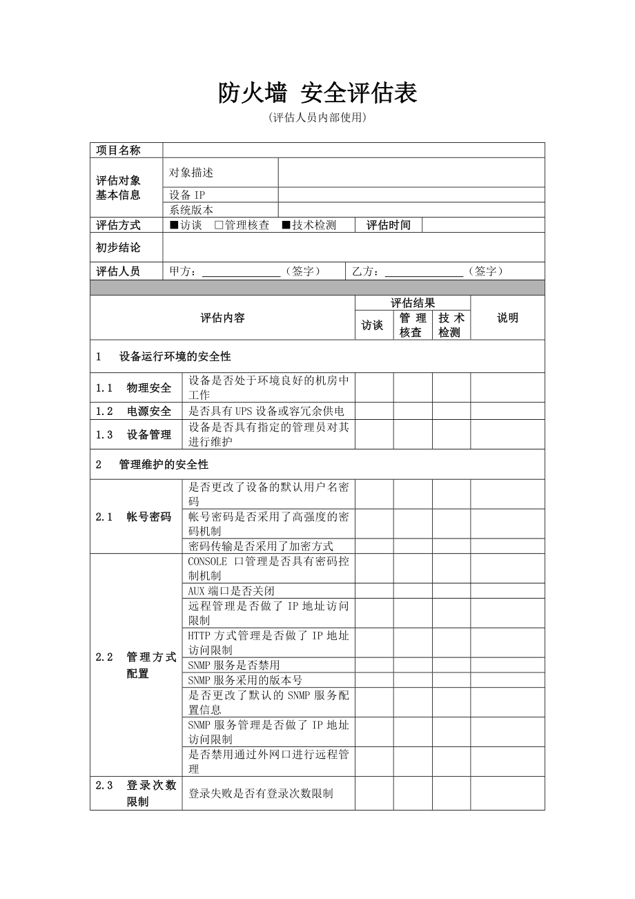 安全检查表防火墙.doc_第1页