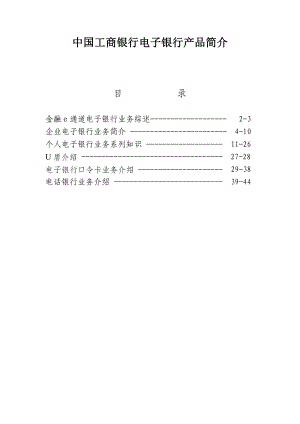 中国工商银行电子银行产品简介.doc