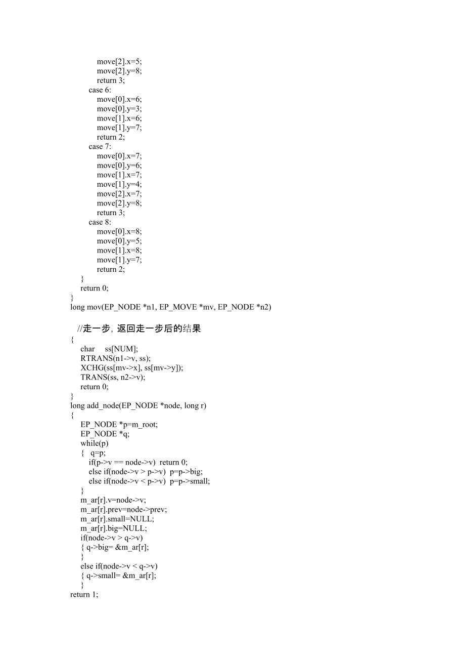 用图搜索法：广度优先、深度优先和A算法实现八数码问题报告.doc_第3页