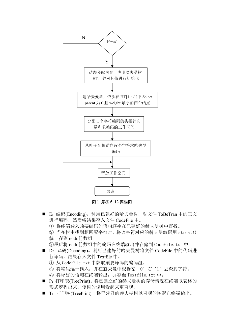 数据结构课程设计报告——哈夫曼编译码器.doc_第3页