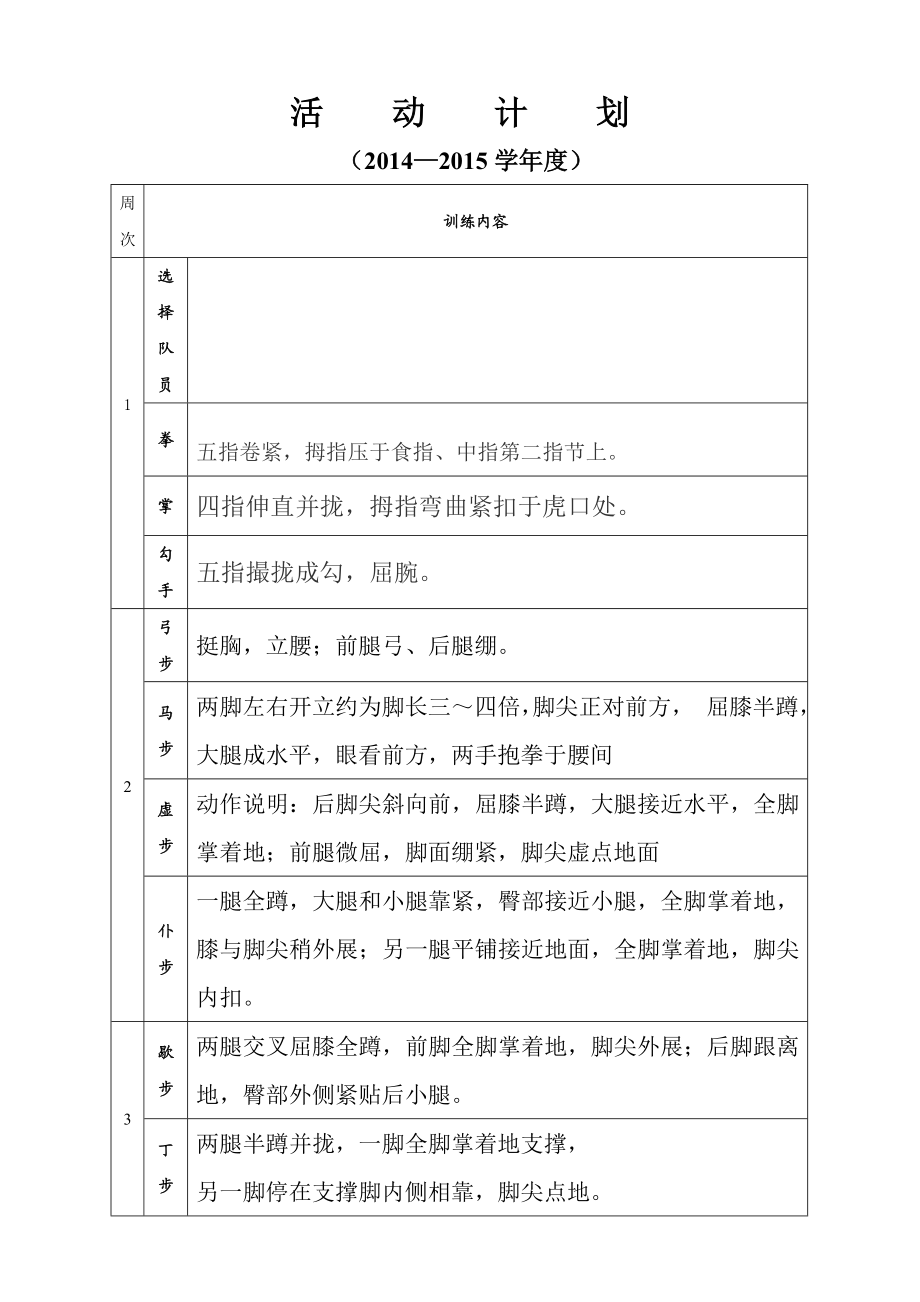 平昌县星光实验学校乡村少宫武术兴趣小组活动计划.doc_第3页