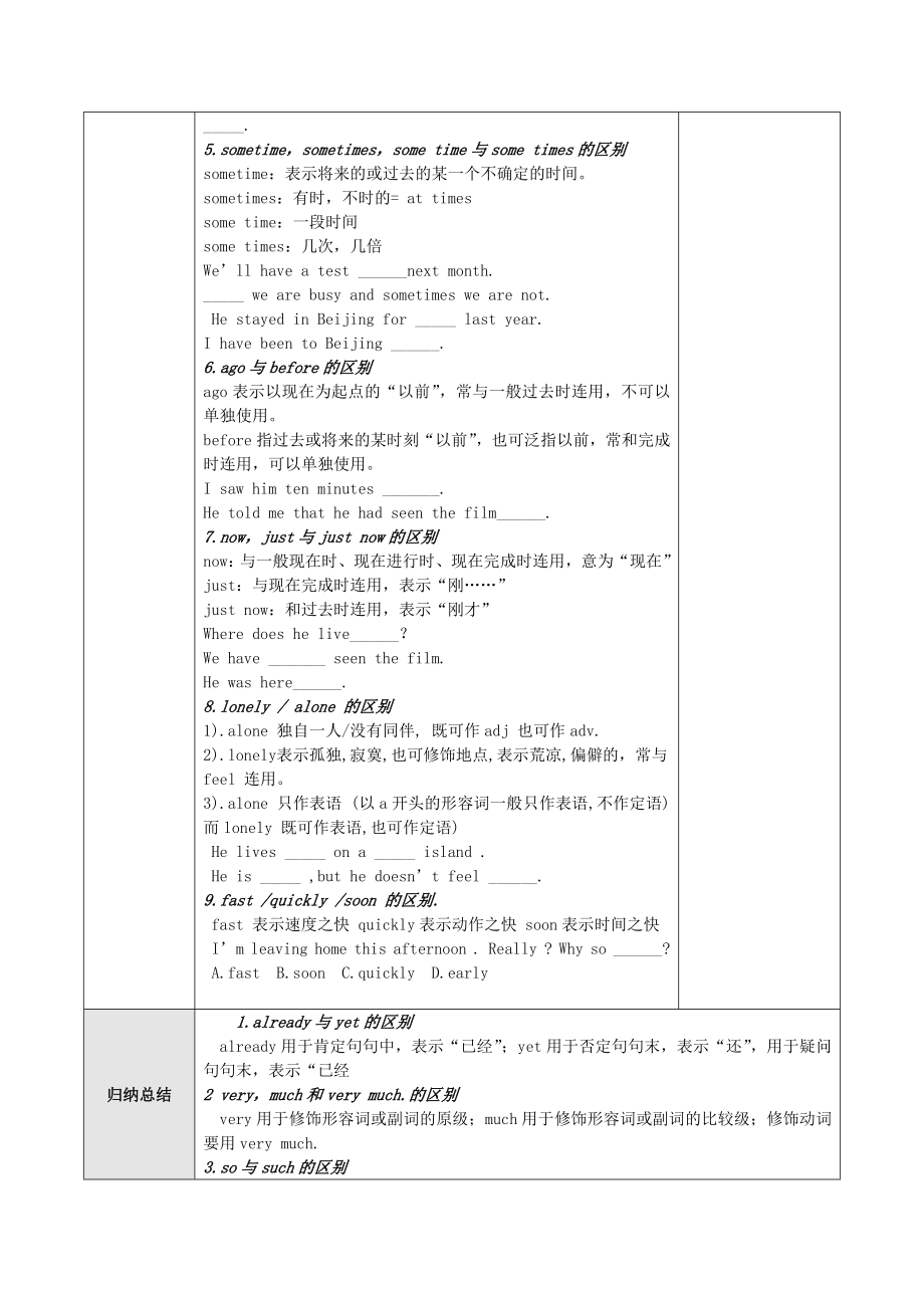 山东省高唐县实验中学九级英语全册 副词复习教案 人教新目标版.doc_第2页