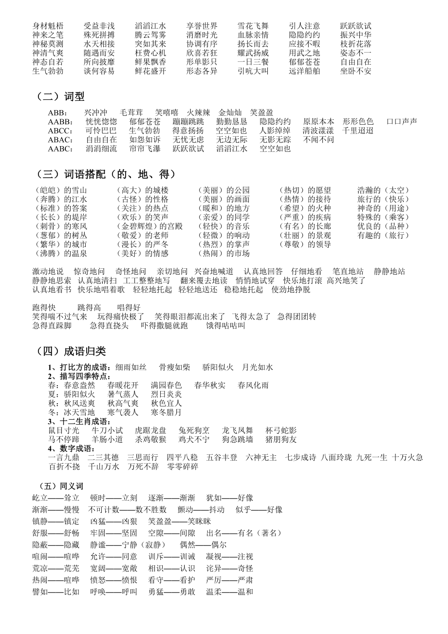 人教版小学语文四级上册重点知识点归纳.doc_第2页