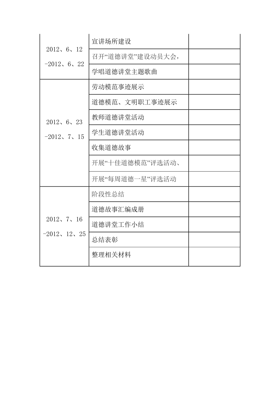 小学“学校道德讲堂”具体工作计划.doc_第3页