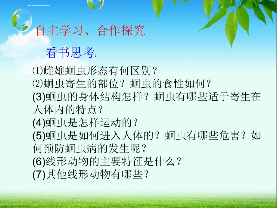 八年级生物上册《第一章-第二节-线形动物和环节动物》课件.ppt_第3页