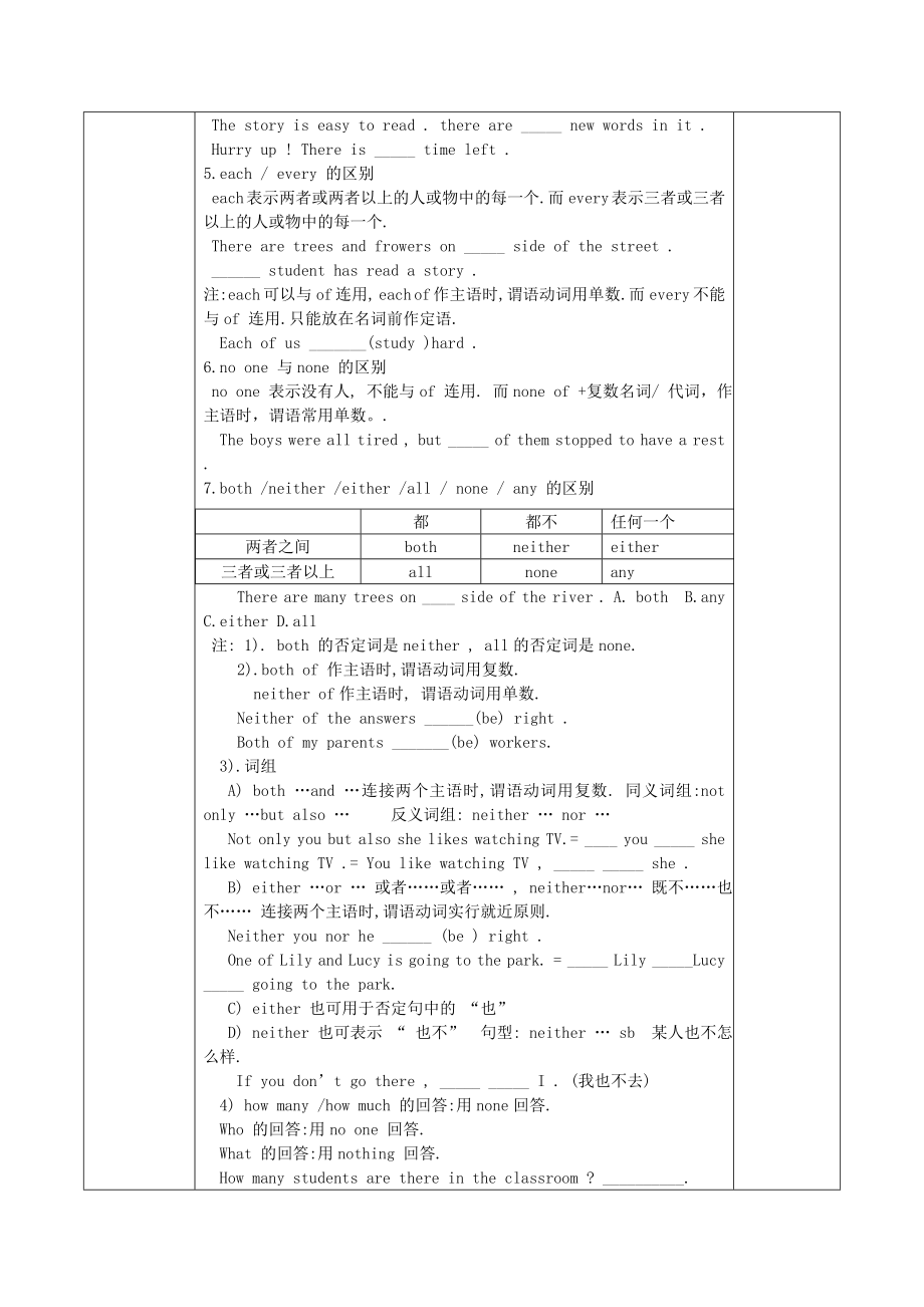 山东省高唐县实验中学九级英语全册 代词复习教案2 人教新目标版.doc_第2页