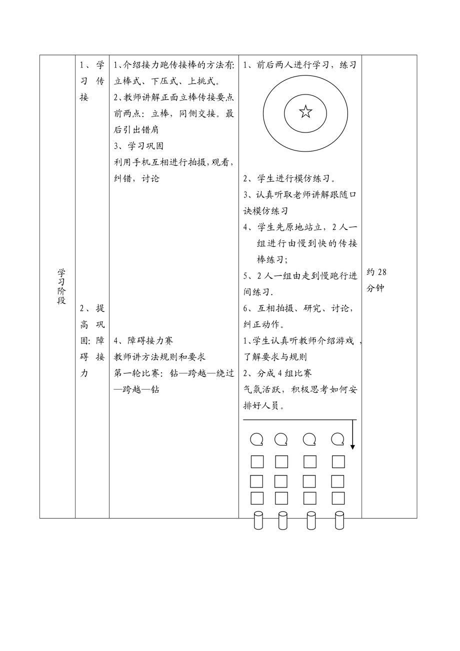 小学体育《接力跑》教学设计.doc_第3页