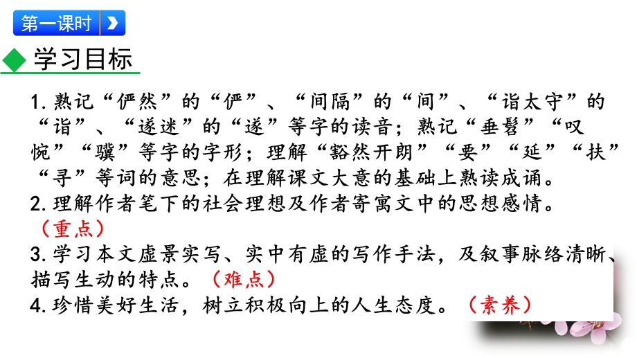 部编版语文八年级下册第三单元《桃花源记》优质课件.pptx_第3页