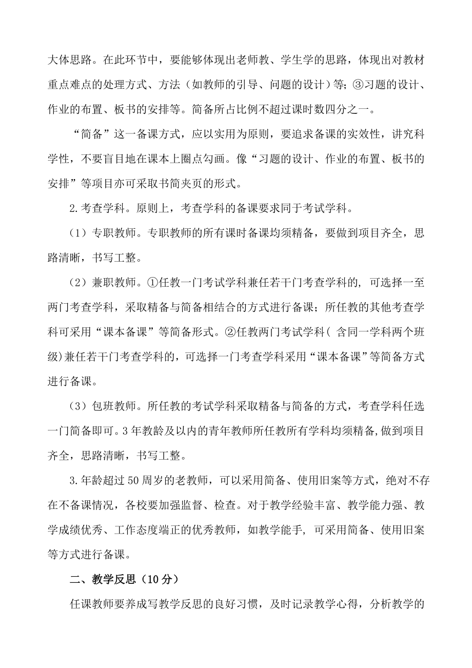 小学教师教学工作管理考核细则.doc_第2页