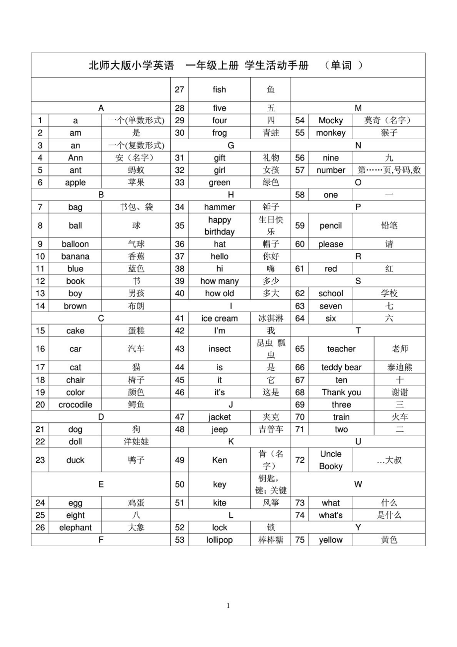 北师大版小学一至六级全部英语单词.doc_第1页