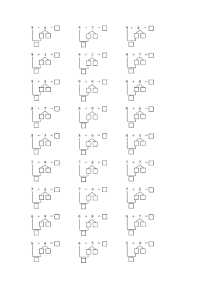 小学数学试题苏教版一级数学上册凑十法练习题.doc