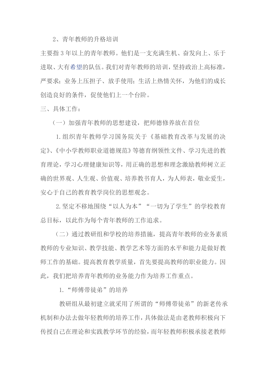 小学青教师培训计划.doc_第2页