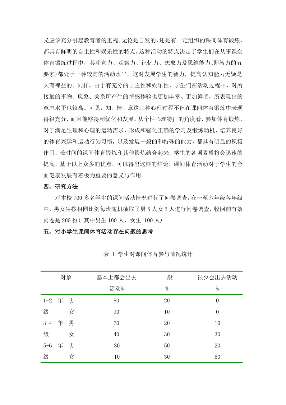 小学体育论文：对小学课间体育的探究.doc_第2页