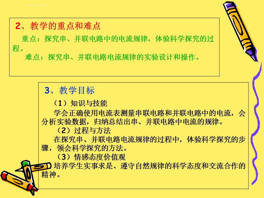 八年上教学课件-《探究串并联电路的电流规律》(说课稿).ppt_第3页