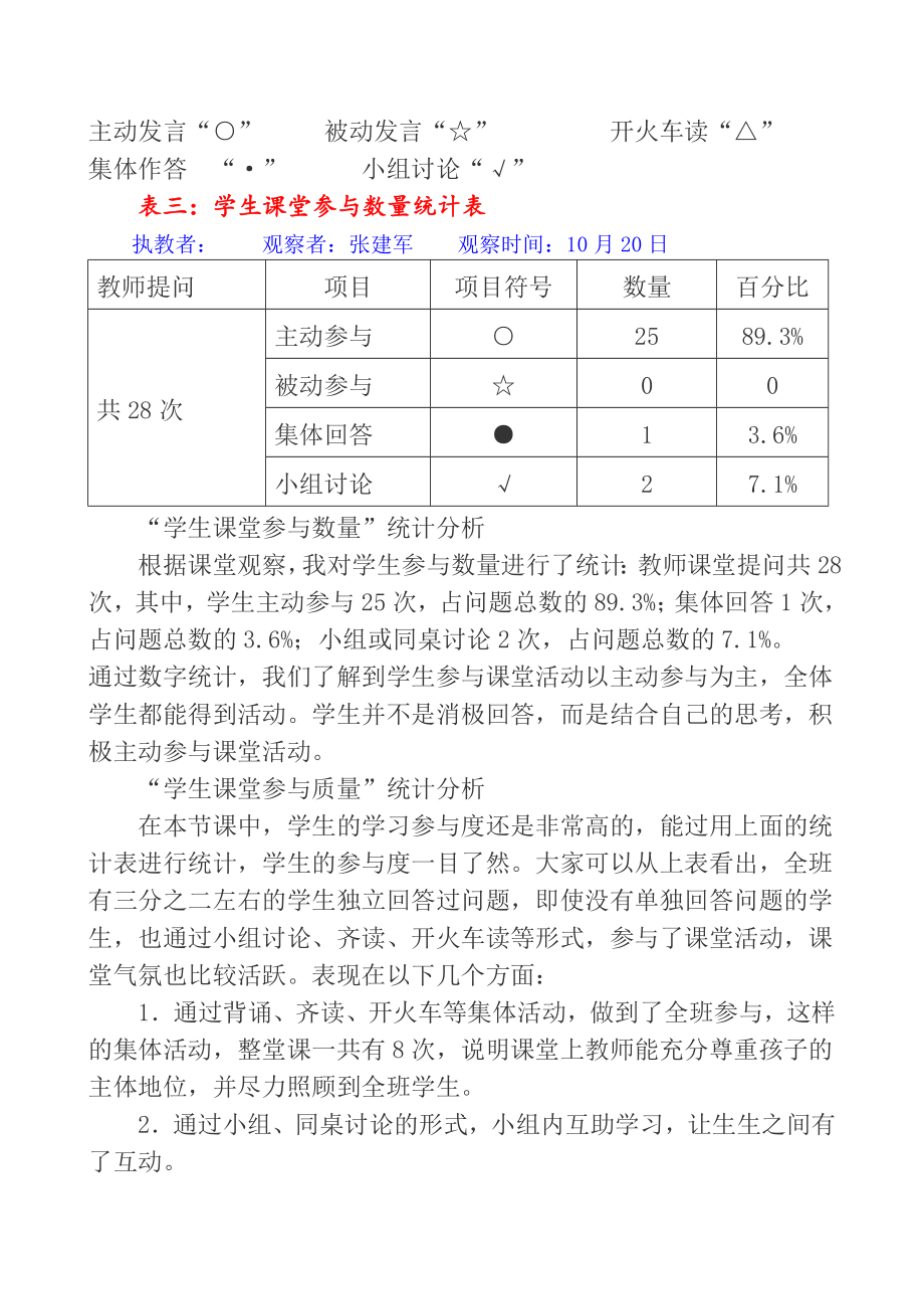 人教版小学语文二级上册《父亲和鸟》观课报告.doc_第3页