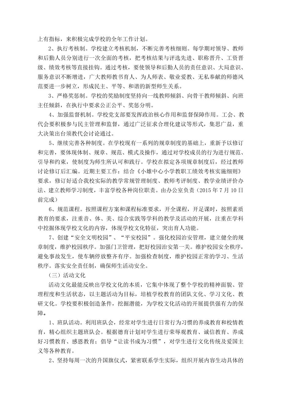 小雄中心小学校园文化建设实施方案.doc_第3页