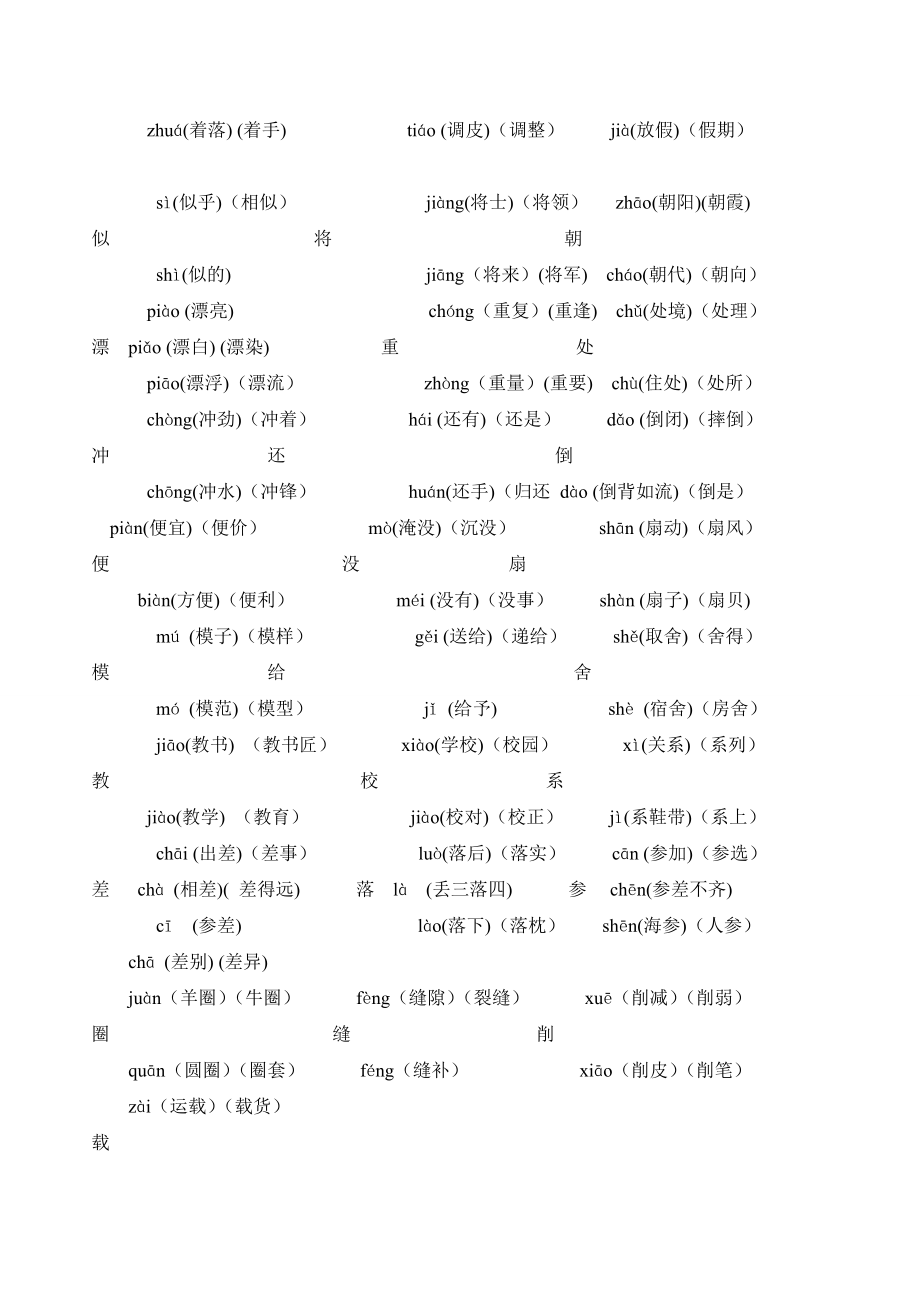 人教版小学语文三级下册复习资料汇总.doc_第3页